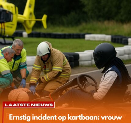 Ernstig ongeluk op kartbaan Poeldijk: vrouw raakt gewond nadat hoofddoek vast komt te zitten