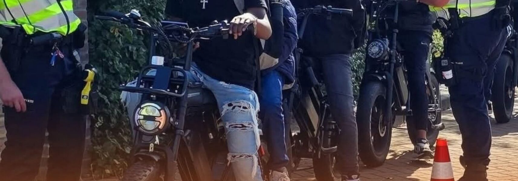 Politie gooit talloze Fatbike-rijders op de bon en neemt massaal fatbikes in beslag tijdens controle in Ede