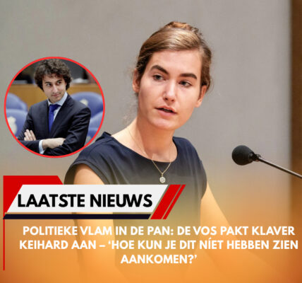 Politieke Vlam in de Pan: De Vos pakt Klaver keihard aan – ‘Hoe kun je dit níet hebben zien aankomen?’