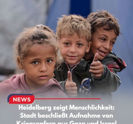 Heidelberg zeigt Menschlichkeit: Stadt beschließt Aufnahme von Kriegsopfern aus Gaza und Israel