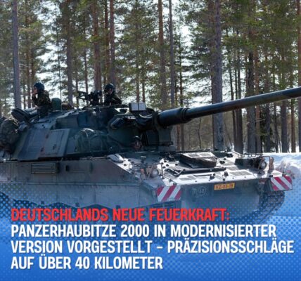 Deutschlands Neue Feuerkraft: Panzerhaubitze 2000 in modernisierter Version vorgestellt – Präzisionsschläge auf über 40 Kilometer