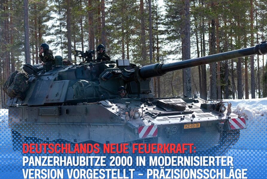 Deutschlands Neue Feuerkraft: Panzerhaubitze 2000 in modernisierter Version vorgestellt – Präzisionsschläge auf über 40 Kilometer