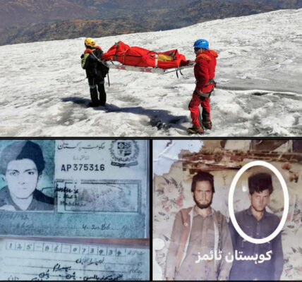 28 Jahre vermisst – Leiche eines Bergsteigers auf pakistanischem Gletscher gefunden