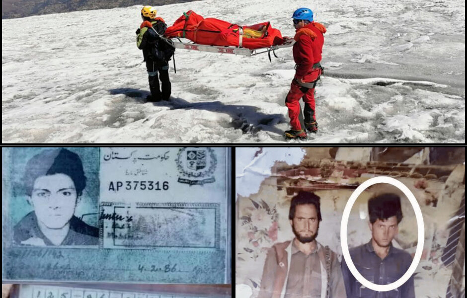 Vermiste man gevonden na 28 jaar – Leiche eines Mountain Steiger op Pakistaanse Gletsjer opgericht