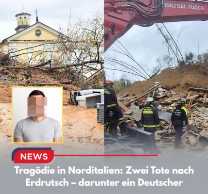 Tragödie in Norditalien: Zwei Tote nach Erdrutsch – darunter ein Deutscher