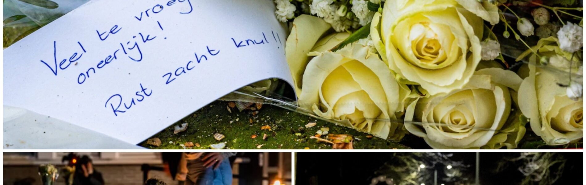 Tranen en troost bij stille tocht voor doodgestoken Joni (13) uit Schiedam: ‘Waarom niet met vuisten…’