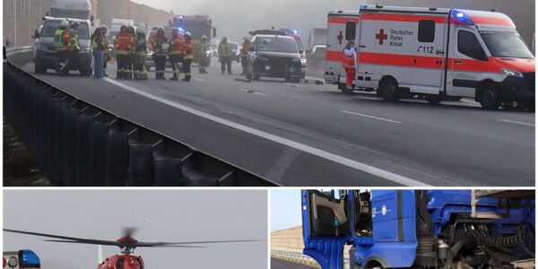 Schwerer Unfall auf der A6 bei Dielheim: Vollsperrung, Diesel auf der Fahrbahn und stundenlange Behinderungen