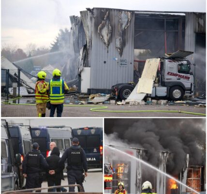 Castrop-Rauxel: Polizei sturmt mutmaßlich illegale Lkw-Werkstatt – Sekunden später reißt eine Explosion die Halle auseinander