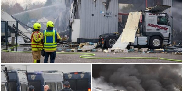 Castrop-Rauxel: Polizei sturmt mutmaßlich illegale Lkw-Werkstatt – Sekunden später reißt eine Explosion die Halle auseinander