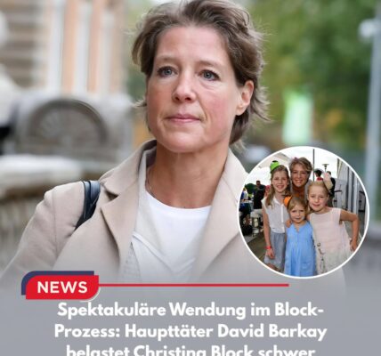 Spektakuläre Wendung im Block-Prozess: Haupttäter David Barkay belastet Christina Block schwer