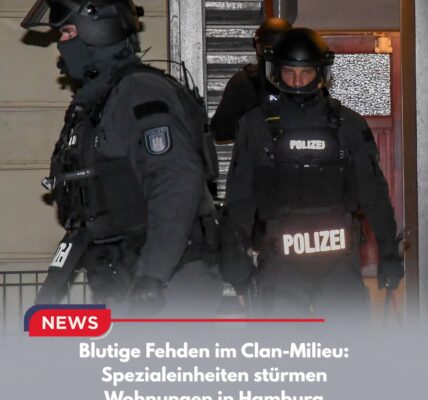 Blutige Fehden im Clan-Milieu: Spezialeinheiten stürmen Wohnungen in Hamburg