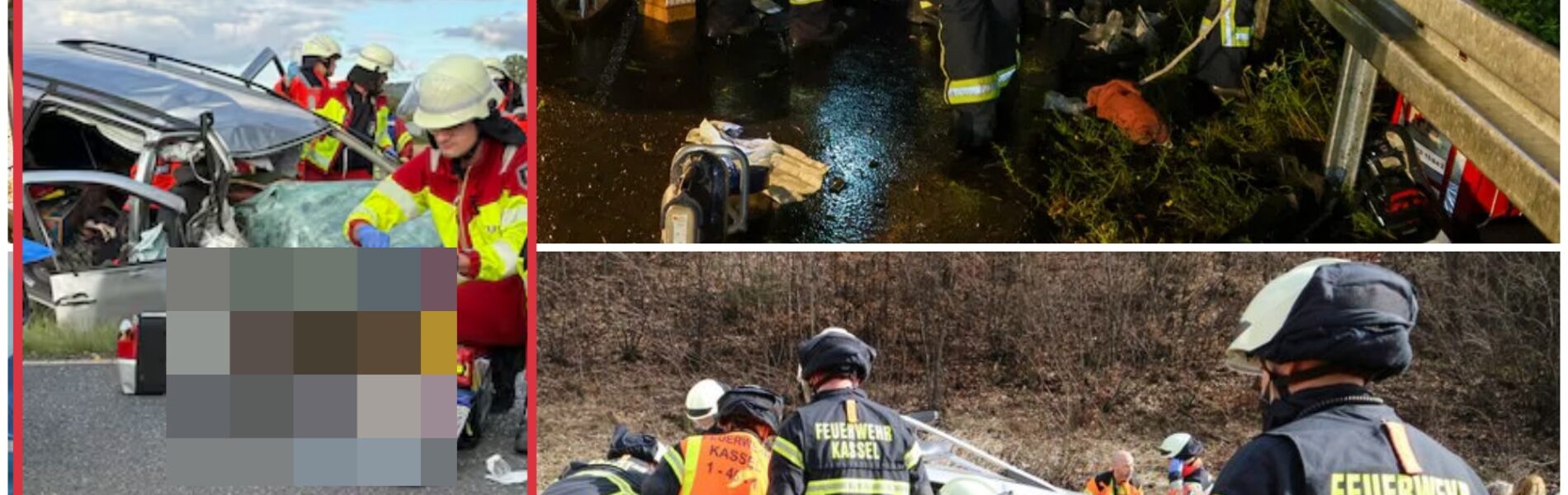 Tragischer Unfall auf der A7 bei Göttingen: Auto erfasst Fußgänger, zwei Erwachsene sterben, vier Kinder werden verletzt