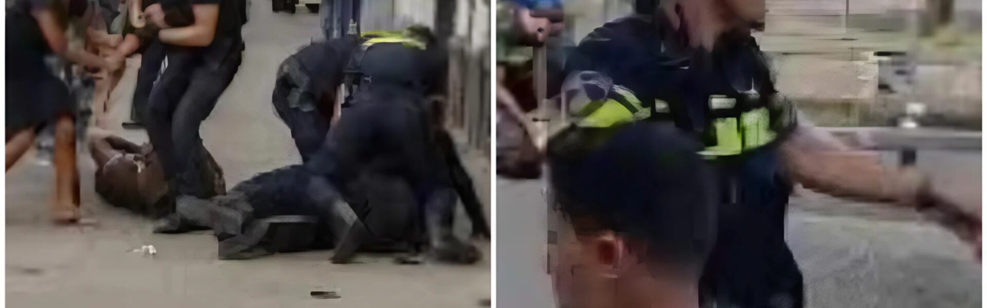 VIDEO: Oom agent is wel klaar met zachte handjes en grijpt genadeloos in op straat