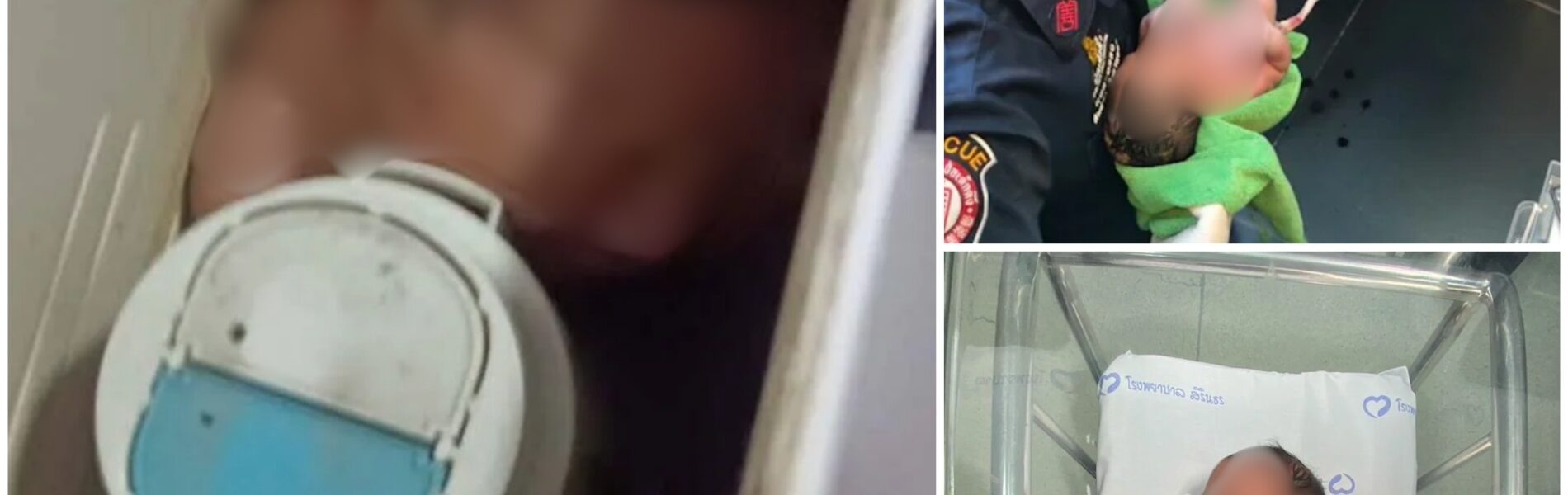 Neugeborenes in Bangkok in letzter Sekunde gerettet – Baby-Schreie aus dem Toilettenkasten schocken ganz Thailand