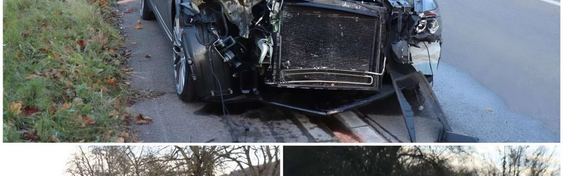 Schwerer Unfall auf der L 594 bei Nußloch / Leimen – BMW-Insassen flüchten, Polizei setzt Hubschrauber ein