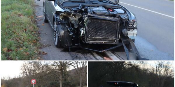 Schwerer Unfall auf der L 594 bei Nußloch / Leimen – BMW-Insassen flüchten, Polizei setzt Hubschrauber ein