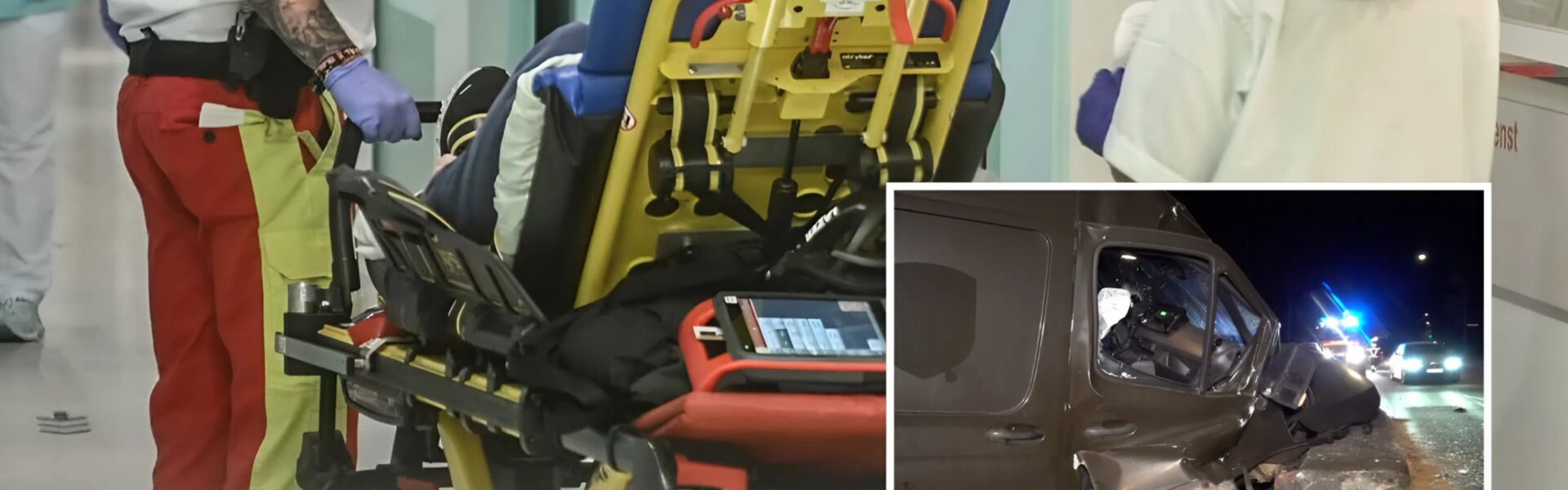 Pakettransporter kracht in Betonmauer – Fahrer verletzt