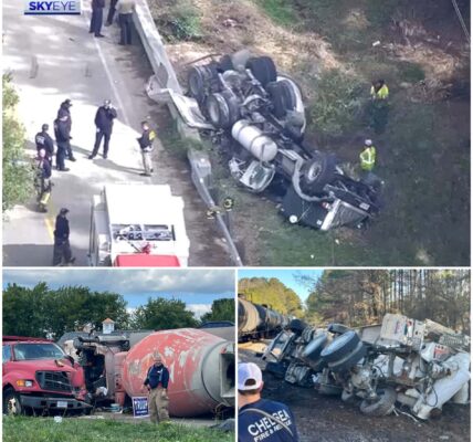 23 ton cement kiepert om: zwaar vrachtwagenongeval legt landweg tussen Königsbach-Stein en Walzbachtal volledig plat