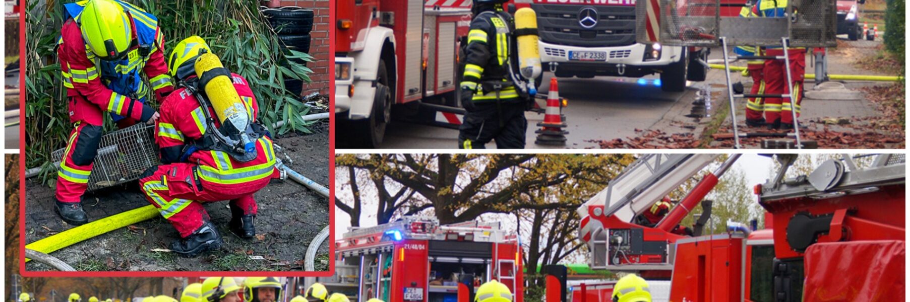Eicklingen NI – Großeinsatz bei Dachstuhlbrand in Mehrfamilienhaus