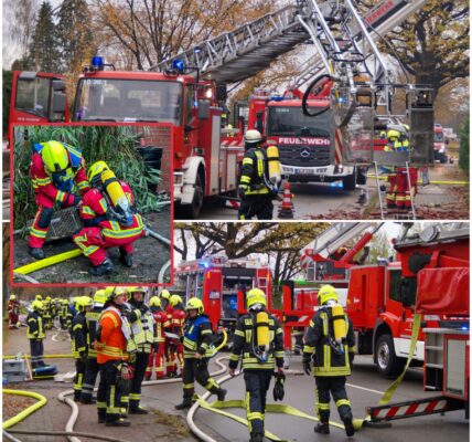Eicklingen NI – Großeinsatz bei Dachstuhlbrand in Mehrfamilienhaus