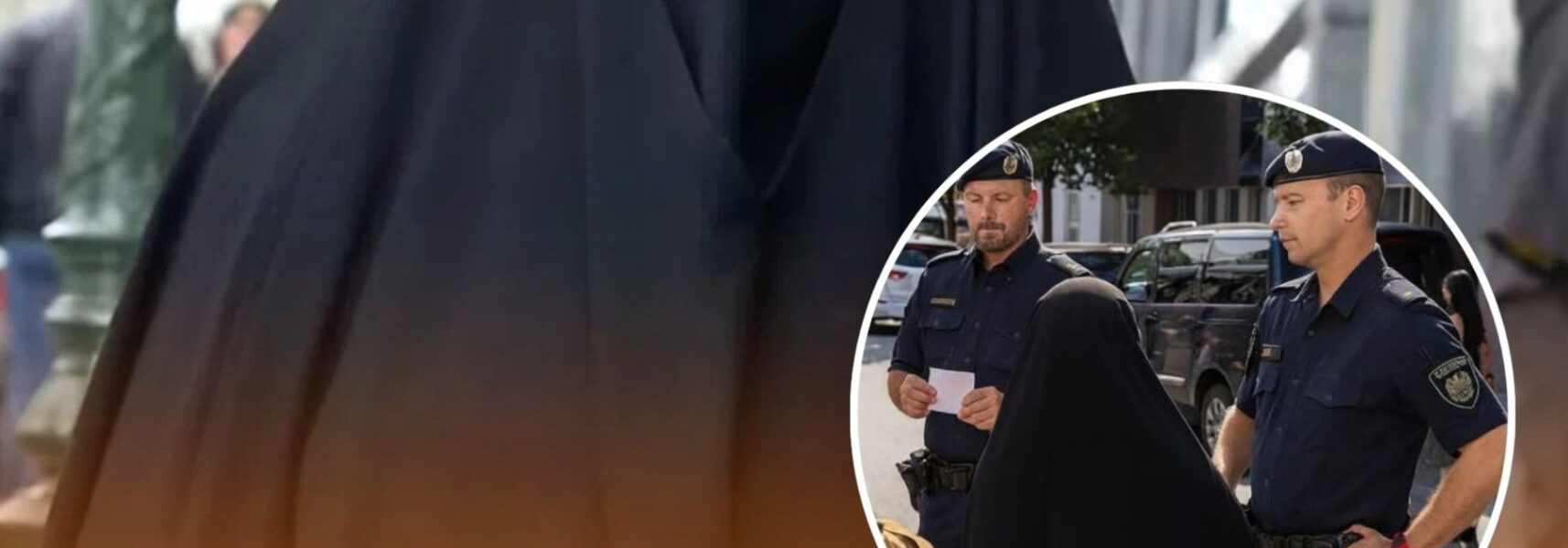 Oostenrijkse politie laat even dat ze het niet eens zijn met gezichtsbedekking