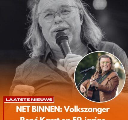 Volkszanger René Karst op 59-jarige leeftijd overleden