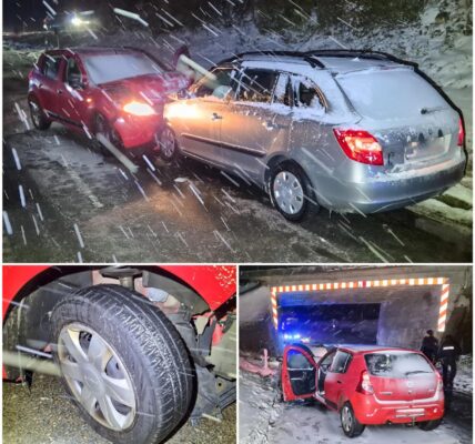 ⚠️ Schwerer Unfall im Ostallgäu: Zwei Verletzte nach Frontalcrash auf schneebedeckter Fahrbahn ⚠️