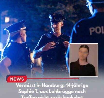 Vermisst in Hamburg: 14‑jährige Sophie T. aus Lohbrügge nach Treffen nicht zurückgekehrt