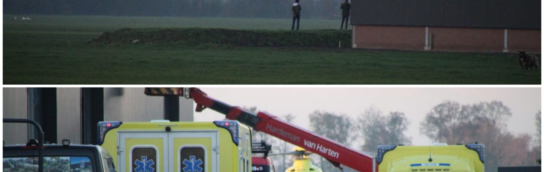 “Man valt van dak bij boerderij in Giessenburg, gebeurt er een wonder?”