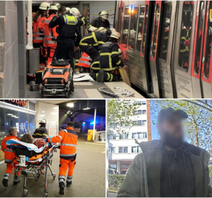 Drama am Berliner Tor: Betrunkener sturzt vor einfahrende S-Bahn – Feuerwehr verhindert Todesfall in letzter Sekunde