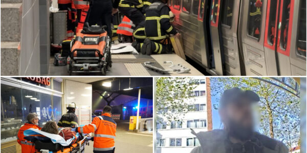 Drama am Berliner Tor: Betrunkener sturzt vor einfahrende S-Bahn – Feuerwehr verhindert Todesfall in letzter Sekunde