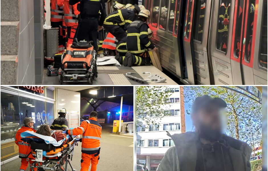 Drama am Berliner Tor: Betrunkener sturzt vor einfahrende S-Bahn – Feuerwehr verhindert Todesfall in letzter Sekunde
