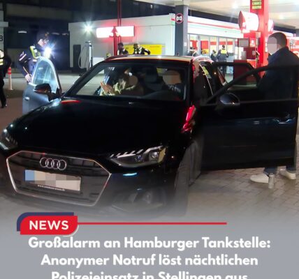 Großalarm an Hamburger Tankstelle: Anonymer Notruf löst nächtlichen Polizeieinsatz in Stellingen aus