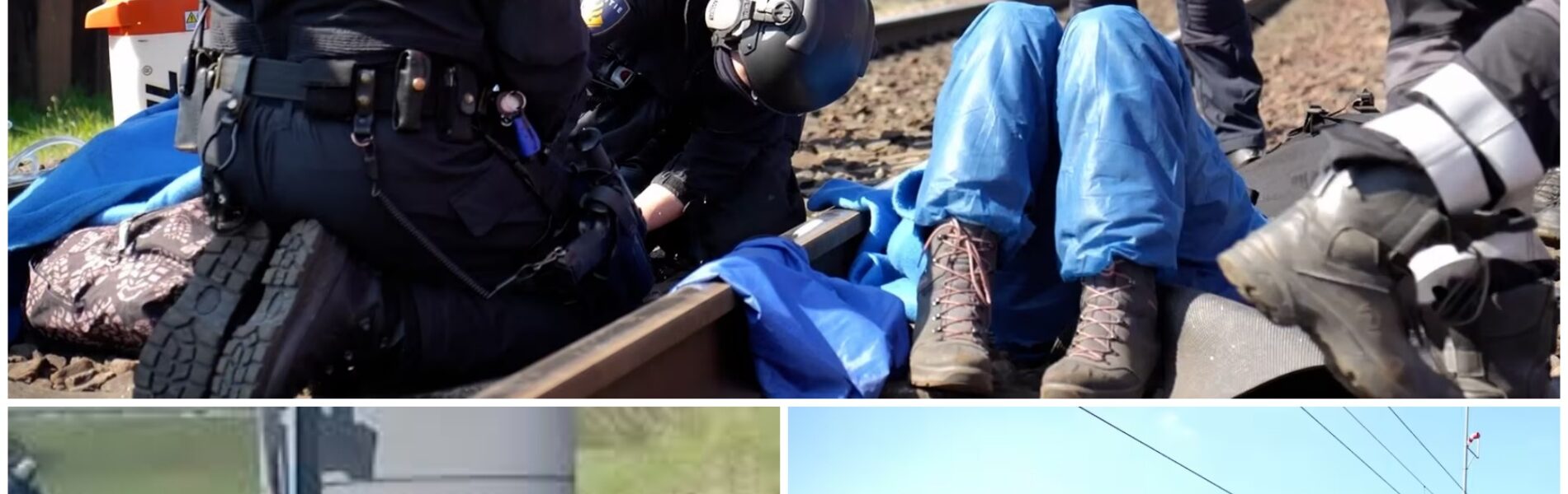 Politie zaagt klimaatactivisten los van Rotterdams spoor: goederenverkeer urenlang volledig stilgelegd