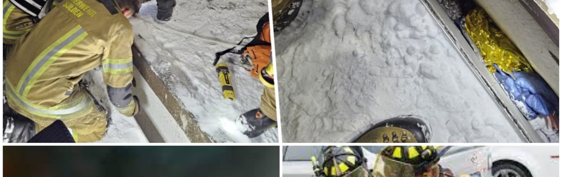 Betrunkener Deutscher aus 30-Zentimeter-Spalt gerettet – Feuerwehr Sölden im ungewöhnlichen Nachteinsatz