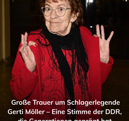 Große Trauer um Schlagerlegende Gerti Möller – Eine Stimme der DDR, die Generationen geprägt hat