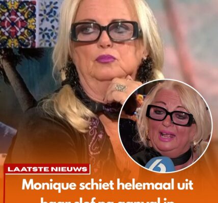 Monique schiet helemaal uit haar slof na aanval in Shownieuws-uitzending