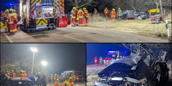 Lebensbedrohlich! Zu schnell in der Kurve: BMW völlig zerstört, Fahranfänger (18) ohne Führerschein kämpft um sein Leben.