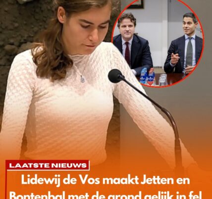 Felle confrontatie: Lidewij de Vos pakt Jetten en Bontenbal hard aan