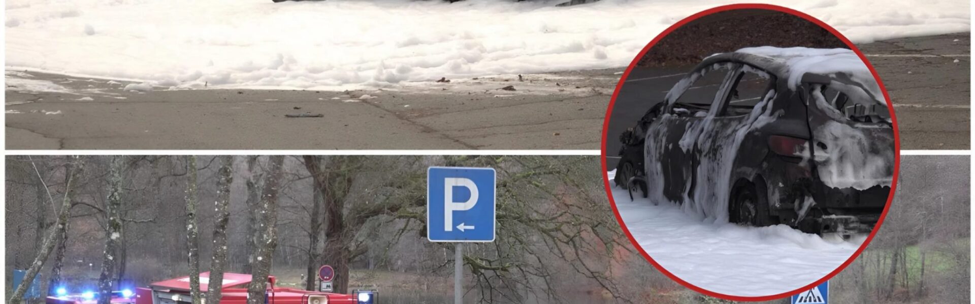 Schrecklicher Fahrzeugbrand am Glashütter Weiher: Eine verkohlte Leiche, offene Fragen und Ermittlungen in alle Richtungen