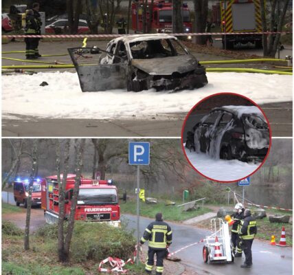 Schrecklicher Fahrzeugbrand am Glashütter Weiher: Eine verkohlte Leiche, offene Fragen und Ermittlungen in alle Richtungen