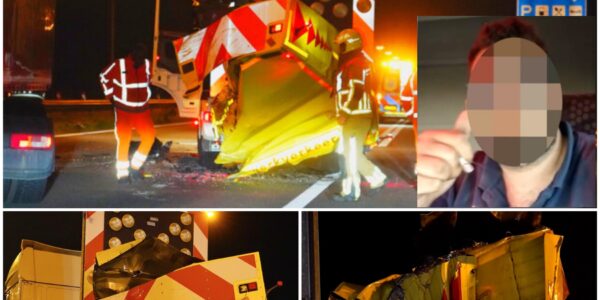 Ravage op de A58: bestelbus knalt op wegafzetting – snelweg uren dicht richting Tilburg