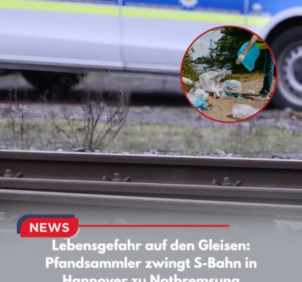 Lebensgefahr auf den Gleisen: Pfandsammler zwingt S-Bahn in Hannover zu Notbremsung