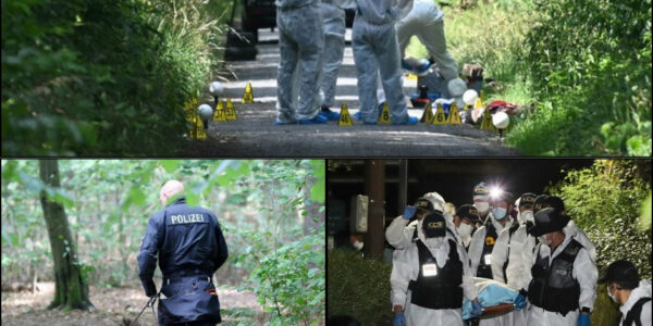 Drei Leichen wurden auf einem unbebauten Grundstuck 1,5 km vom Haus der vermissten Familie entfernt gefunden. Die Behörden ermitteln und vermuten, dass es sich um die vermisste Familie handelt.