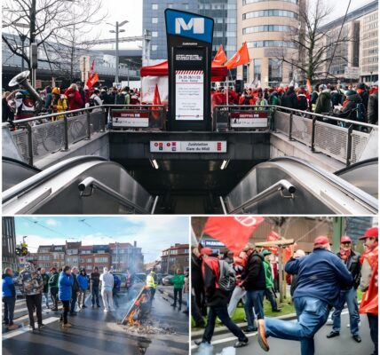STAKINGSOORLOG: Na Het Verkeer Nu Ook De PUBLIEKE DIENSTEN In België Lamgelegd! 23% Van De Antwerpse Scholen Dicht – Wat Brengt Dag Drie?