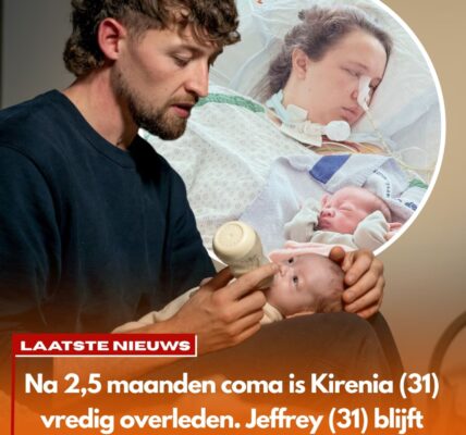 Kirenia (31) is na 2,5 maand coma rustig ingeslapen: haar partner Jeffrey (31) blijft alleen achter met baby Santiago.