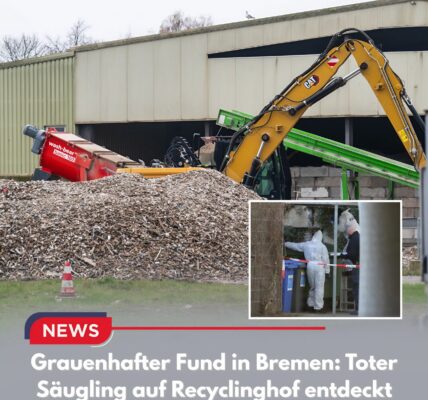 Grauenhafter Fund in Bremen: Toter Säugling auf Recyclinghof entdeckt