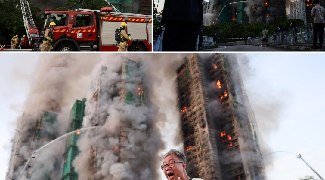 Hongkong in paniek: gigantische flatbrand eist 13 doden — honderden vast, hulpdiensten overspoeld door noodoproepen!