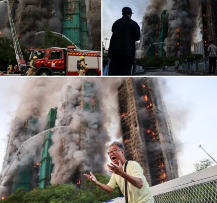 Hongkong in paniek: gigantische flatbrand eist 13 doden — honderden vast, hulpdiensten overspoeld door noodoproepen!