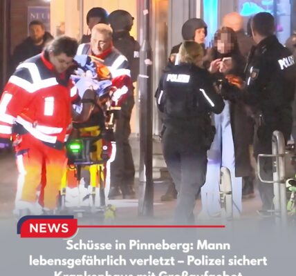 Schüsse in Pinneberg: Mann lebensgefährlich verletzt – Polizei sichert Krankenhaus mit Großaufgebot